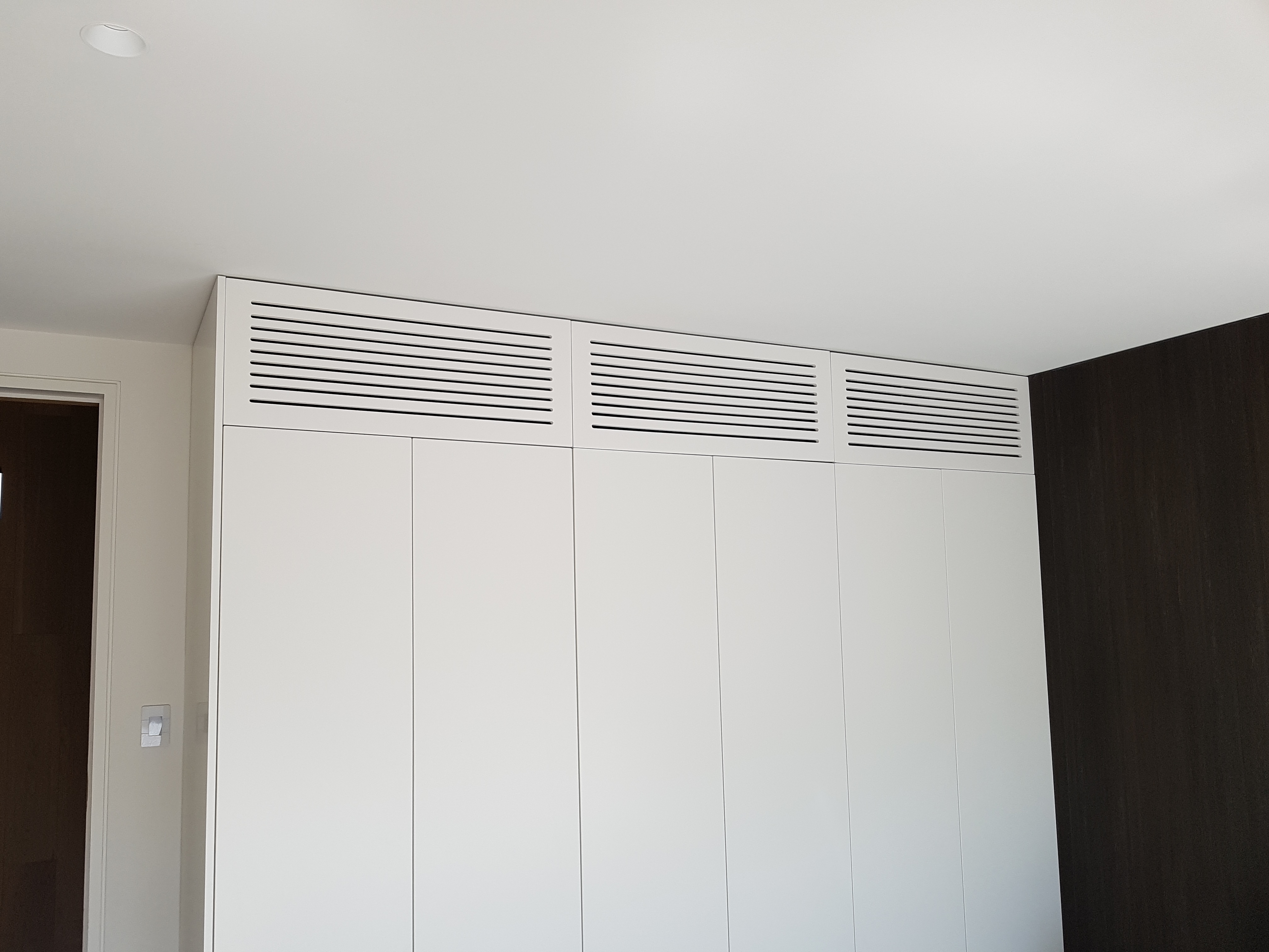 Concealed ducted AC vents